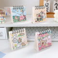 2024 Mini Calendar Cute Cartoon Puppy Series Table Calendar Small Portable Desktop Calendar Kawaii Office Student Supplies. 