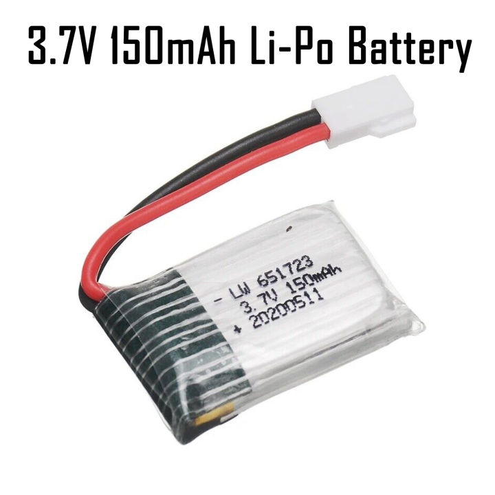 3.7V 150mAh 30C Li-Po Battery Mini Rechargeable Lithium Polymer LiPo Battery for RC Airplane Toy Arduino Electronics