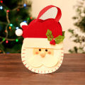 Gifts Bag Eye-catching Drawstring Design Xmas Plush Candy Bag. 