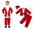 Kids Santa Claus Costume Children Santa Suit Christmas Santa Costume for Unisex Party Cosplay, 6-9 Years. 