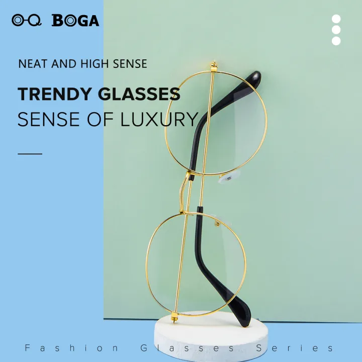 OQ%20BOGA%203%20Colors%20Unisex%20Fashion%20Outdoor%20Decorate%20Oval%20Frame%20Glasses%20Women%20Men%20Eye%20Protection%20Metal%20Full%20Rim%20Eyewear%20-%20Image%202