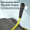 3A USB-A to iP fast charging cable 1M compatible with iPhone12-14 - Black. 