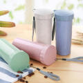 Coffee Cups with Lid, TACYKIBD Portable To Go Travel Coffee Mug, Insulated Wheat Straw Travel Cup for Hot Cold Drinks Coffee Water Tea. 