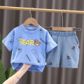 Boys' Suit Summer Korean Style Children's Short Sleeve Children Clothes Boys' Summer Sports Two-Piece Suit 1-2-3-4. 