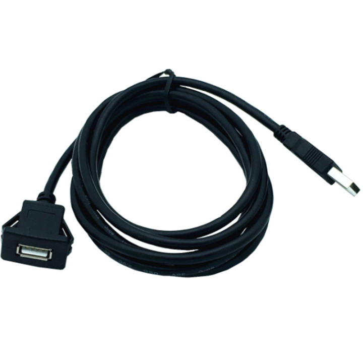 Single%20Port%20Dual%20Port%20Car%20Ship%20Motorcycle%20Dashboard%20Install%20Male%20To%20Female%20Usb%202.0%20Socket%20Extension%20Panel%20Waterproof%20Cable%20-%20Image%203