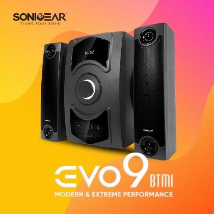 SonicGear Evo 9 BTMI (2021) Bluetooth Multimedia Speaker with Wireless Microphone / FM Radio