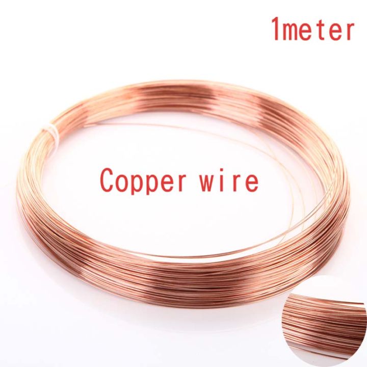 【TopazTrove】1M Diameter 0.5/0.8/1/1.5/2/2.5/3 mm Copper line Copper Red ...