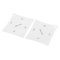2pcs Guitar Fingeoard Fretboard Saddle Nut Radius Gauge Measuring Stainless Steel Tool. 