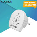 New AUKTION Universal European Plug Adapter 16A 250V AC Travel Charger Wall Power Plug Socket Converter Adapter for Home Office. 