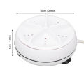 Mini Ultrasound Washing Machine CW CCW 4 Level Remote Control Thoroughly Cleaning Mini USB Ultrasound Washing Machine Fast 10W for Travel. 