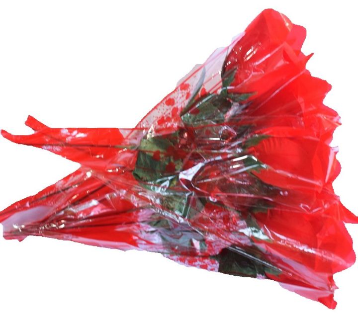 Love Rose Flower Gift Creative Single Stem Artificial Rose With Plastic Wrapping Soap Made Flowers Valentine's Day Gift, Birthday gift, Anniversary Gift, Birthday Party Decoration