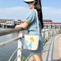 Handbag Bag Handbag Large Capacity Portable Belt Commuter Work New Lunch Box Female Canvas Bag 2024 Zipper. 