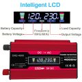 KOGEEK 300W (Real Power) Peak Power 4000W LED Display Modified Sine Wave Inverter Rated Power Inverter DC 12V to AC 220V Converter High Frequency Car Power Charger Inverter with 2 USB Port AC Socket. 