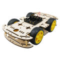 Robot Kit 4WD Robot Car Smart Chassis Kit with 4 TT Motor for UNO R3/Mega 2560/Raspberry Pi/Nano, Smart Robot Car Chassis DIY Learning Kit. 