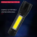 Flashlight Mini Powerful 2 Way LED USB Rechargeable Flash Light Torch Lamp. 