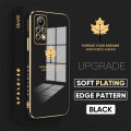 TA for Infinix Note 11 Pro Infinix Note 11S Back Cover + Free Lanyard Maple Leaf Luxury 6D Plating Case Side Pattern Soft Silicone Square Phone Cases. 