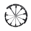 T-Shaped Hex Wrench T Handle Hex Wrench Set with Black Handle 10-Piece Special-Shaped Wrench Set T7-T40. 