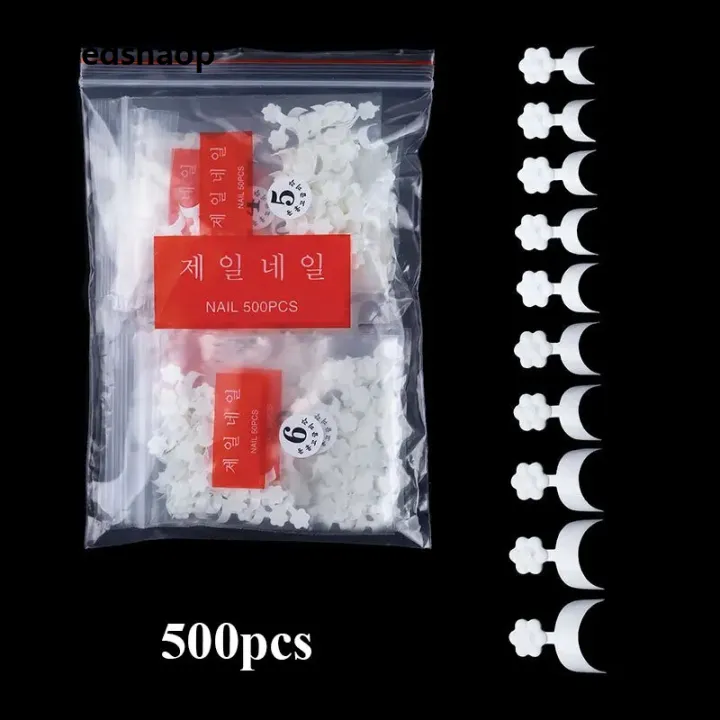 Anedshaop%20500pcs/bag%20100pcs/box%20New%20Nail%20Arts%20Short%20Nails%20White%20Crescent%20Profesional%20Shape%20Acrylic%20Nail%20Tips%20Half%20Cover%20Manicure%20Salon%20Tools%20-%20Image%205