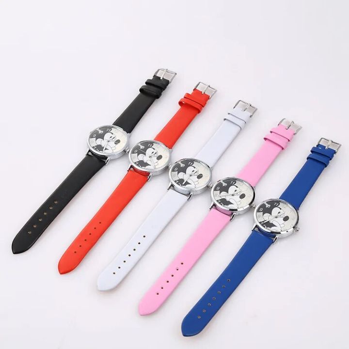 Disney%20Mickey%20Women%20Watches%20for%20Girls%20Black%20Leather%20Strap%20ultrathin%20Ladies%20Watch%20Quartz%20Clock%20Wrist%20Relogio%20Feminino%20-%20Image%202