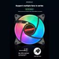 Firewings 120mm Silent Cooling Fan 12cm CPU Cooler PC Computer Case Fans Heatsink 4PIN Led RGB Fan. 