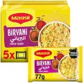 Maggi 2 Minutes Biryani Noodles 77g (Pack of 5)(FROM DUBAI)NUSS. 
