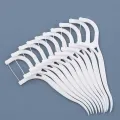 【WEJA】100Pcs Dental Floss Flosser Picks Toothpicks Teeth Stick Tooth Cleaning Interdental Brush Dental Floss Pick Oral Hygiene Care. 