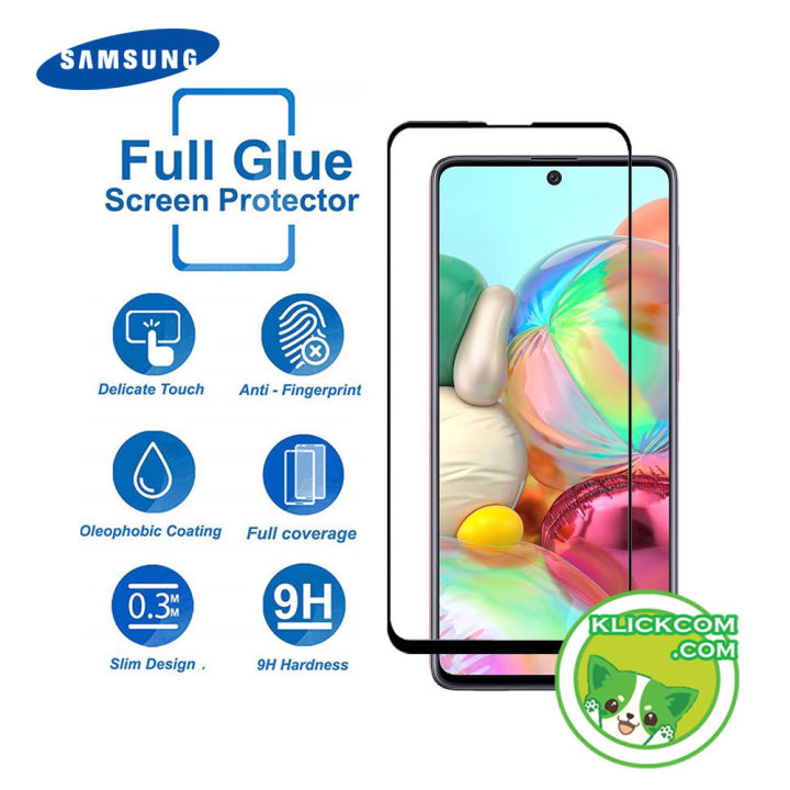 Samsung A71 Full Glue Screen Protector Tempered Glass
