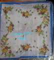 Colorful Handkerchief Women Cotton Floral Embroidered Scarf Pocket Hankie Hankerchief Random Color 12 pcs. 