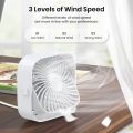 TOPK USB Desk Fan 360° Rotation Adjustment Portable Cooling Fan 3 Speed Ultra Quiet Powerful Mini Table Fans For Home OfficeUSB Fan. 