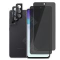 2 Privacy Screen Protector 2 Camera Lens Protector For Samsung Galaxy S21 FE 5G Anti Spy Private Protective Tempered Glass. 