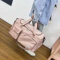 LibiSales promotion Travel bag: Large-capacity tidal travel handbag, luggage storage bag, wet and dry swimming training bag, can be sleeved with trolley. 