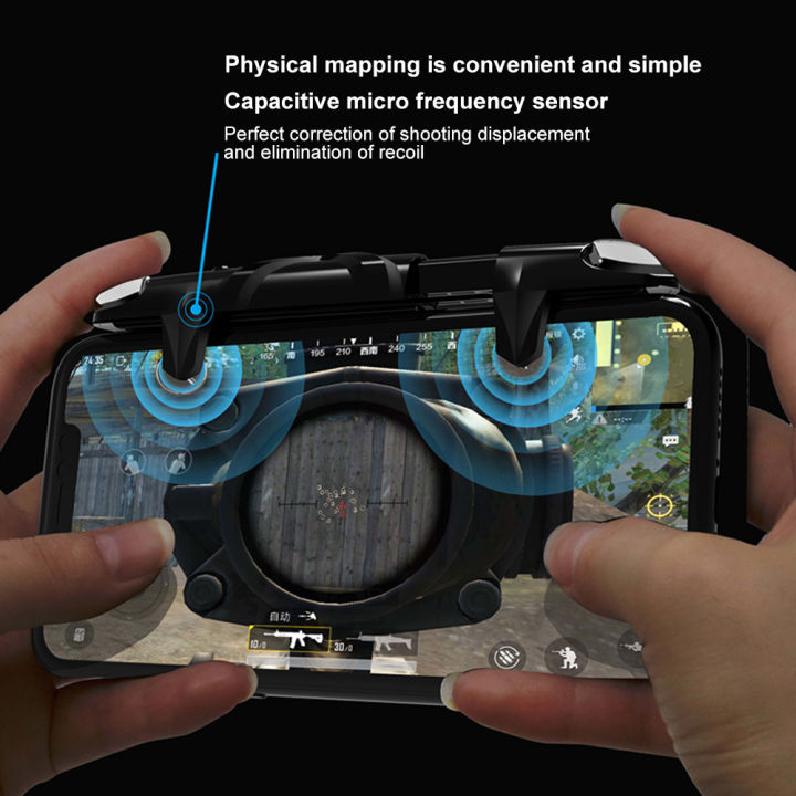 G5 Mobile Game Controller for PUBG Gaming Trigger Shooter Aim Fire Button Gamepad Joystick for Android/iOS Phones