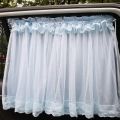 Goddess Style CarSUVElectric Car Tricycle Magnetic Suction Disc Universal Lace Curtain Lace Sunshade Privacy Curtain. 