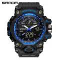 【Miga Plaza】 Sports Brand Fashion Watch Men LED Digital Quartz Watch Men Top Luxury Multi-Function Analog Digital Watch Waterproof Watch. 