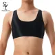 Sunnyheart Men Round Neck Vest Men's Silky Glossy Tank Top S veless Raceack O-neck Solid Color Skinny Smooth Surface Shirt Breathable Men Vest. 