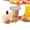 Children Wooden Digital Small Train 0-9 Number Educational Toys. 