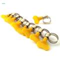 10 Piece 13-19mm Key-Type Adjust Stainless Steel Hose Clamp Worm Gear Clamps. 