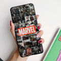 Marvel Logo Avengers Case for Xiaomi Redmi Note 13 12 Pro 11T 8 11S 10 Lite 8T 9 11 Pro 9S 10S 11E Shockproof Black Soft Case. 