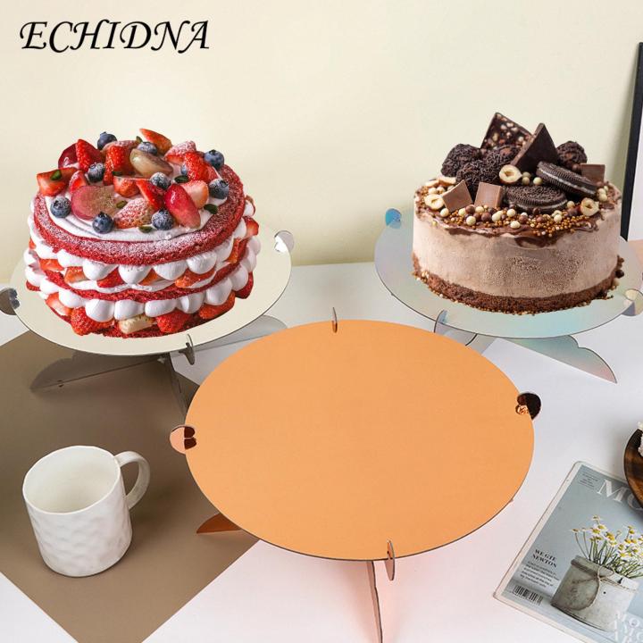 Cake Stand Easy Installation Stylish Practical Single Layer Round Cupcake Stand Perfect for Parties Events Sturdy Cupcake Holder