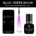 UV GLUE Adhesive For Eyelash Extensions 0.1S Fast Drying Strong False Eye Lash Extension Glue Long Lasting UV Eyelash Glue. 