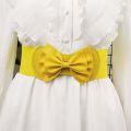 Fashion Bow Decoration Waist Belts Waist Strap Elastic Belts Stretch Waistband. 