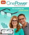 ONE POWER Reading Glasses Universal Power +.5 To +2.50 Flex Focus Optics For Men & Women. 