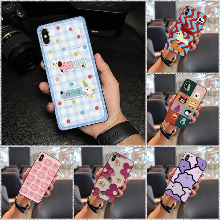 Protective Silicone Phone Case For iphone X/XS/ip X/ip XS Cute Durable Waterproof Graffiti Anti-dust Full wrap Soft case