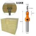 3 Pcs Countersink Drill Bit Set Wood Hole Drill Bit Timber Wood Working Drill Bits with Hex Key for Wood Screw Cutter. 