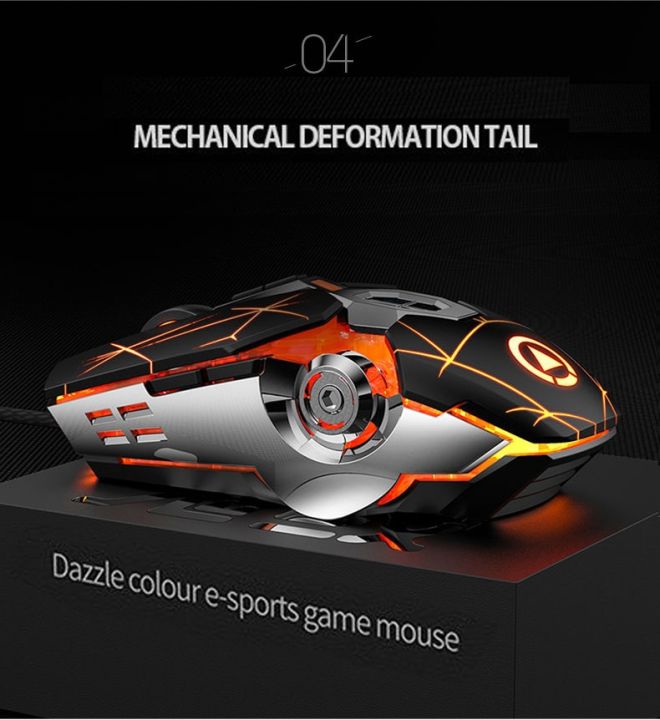 Gaming Keyboard, Mouse Mechanical Feeling RGB LED Backlit (Black & RAINBOW LIGHT)