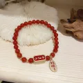 Bracelet Adjustable Chinese Zodiac Alloy Lucky Cow Symbol Braided Bracelet for Spring Festival. 