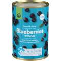 Blueberries In Syrup Tin. 
