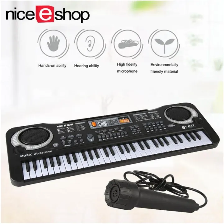 Children's%20keyboard,%20Multifunctional%2061-key%20children's%20electronic%20piano%20keyboard%20with%20LCD%20Display,%20microphone%20-%20Image%203