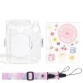 Fujifilm Instax Mini 12 Transparent Camera Case Protective Carry Bag Cover with Shoulder Strap Storage Bag. 