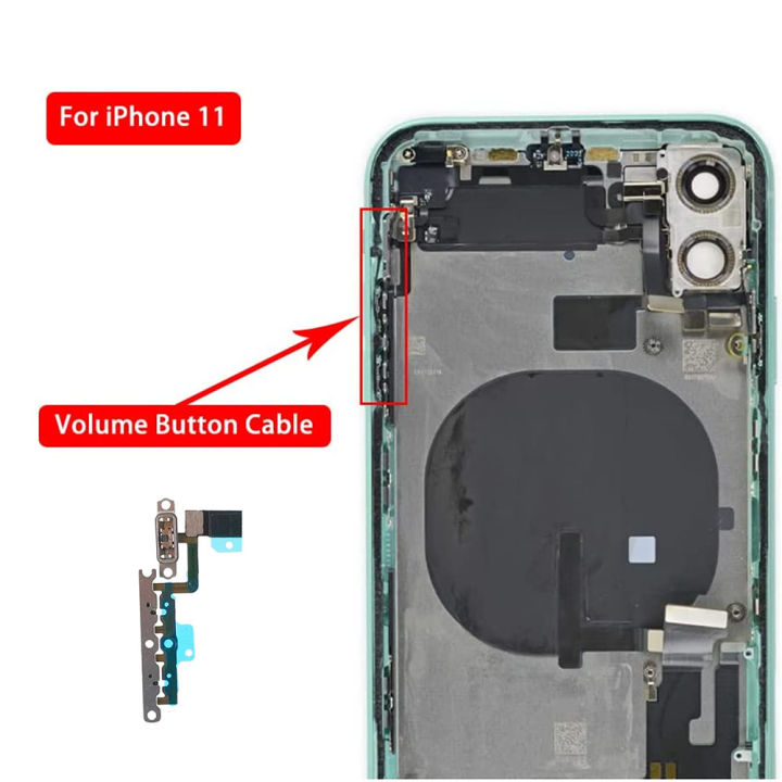 Volume%20Button%20Flex%20Cable%20for%20iPhone%2011%20Pro%20Max%20Mute%20Silent%20Switch%20and%20Sound%20Keyboard%20Ribbon%20Replacement%20Part%20-%20Image%203